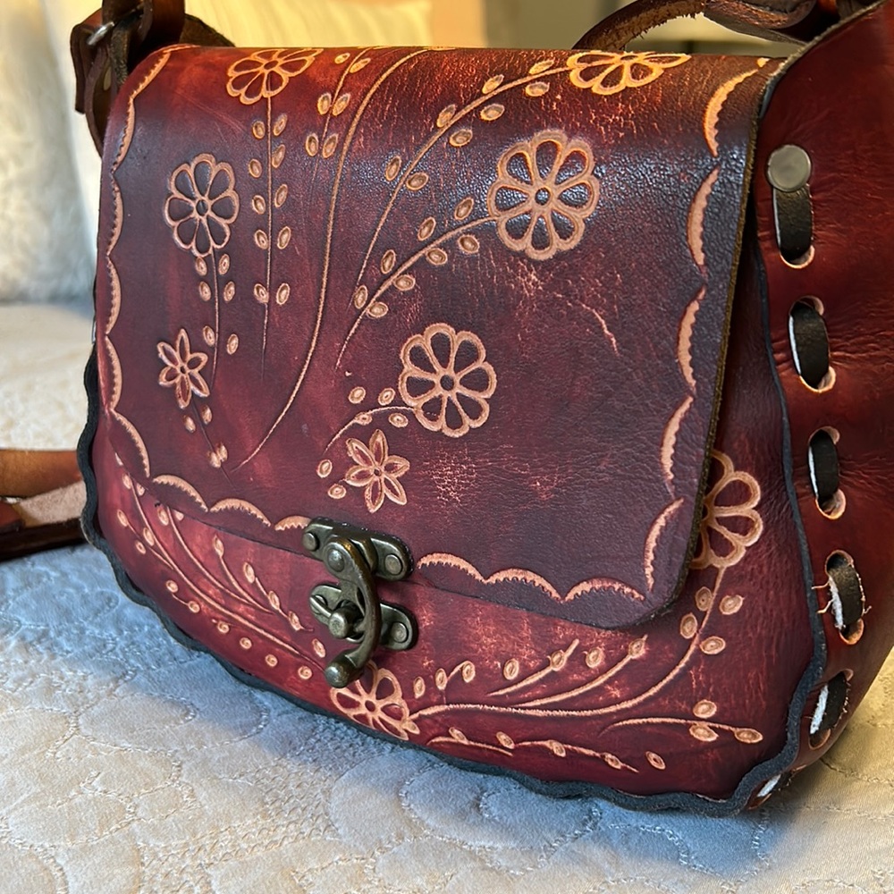 Beautiful, handmade leather bag.